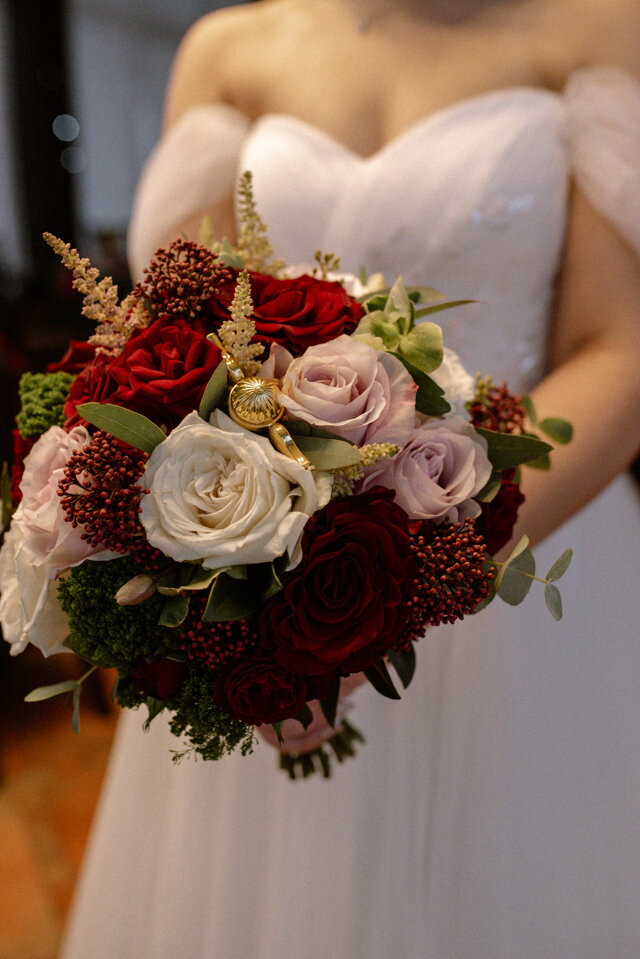 Menyasszonyi csokor - Harry Potter esküvői dekoráció