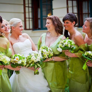 Esküvői dekoráció, Koszorúslány csokor- Wedding Factory